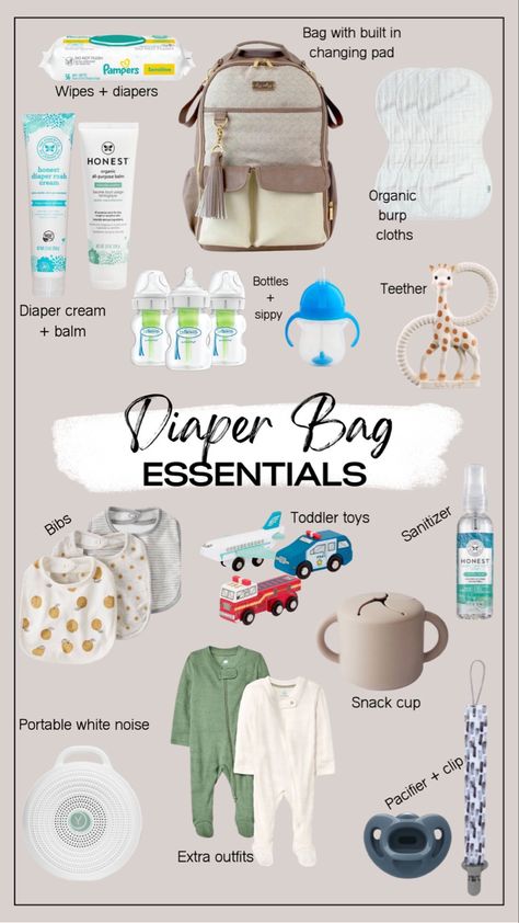 Newborn Car Essentials, How To Pack A Diaper Bag, Diaper Station Essentials, What's In My Diaper Bag, What To Put In A Diaper Bag, Baby Hygiene Essentials, Baby Health Essentials, Baby Girl Necessities, Minimalist Diaper Bag Essentials