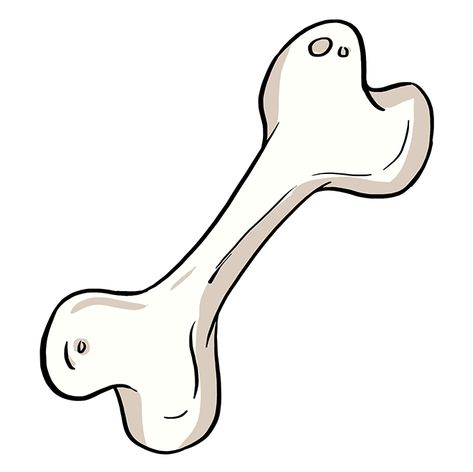 How to Draw a Dog Bone - Really Easy Drawing Tutorial Dog Bone Illustration, Bones Drawing Easy, Bone Drawing Simple, Dog Bone Drawing, Bones Drawings, Bones Cartoon, Bones Drawing, Bones For Dogs, Draw Dog