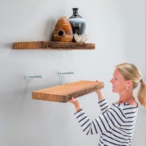 Blind Shelf Supports, Floating Shelf Plans, Dresser Makeover Diy, Küchen In U Form, Float Shelf, Pallet Deck Diy, Floating Shelf Hardware, Diy Floating Shelves, Shelf Hardware