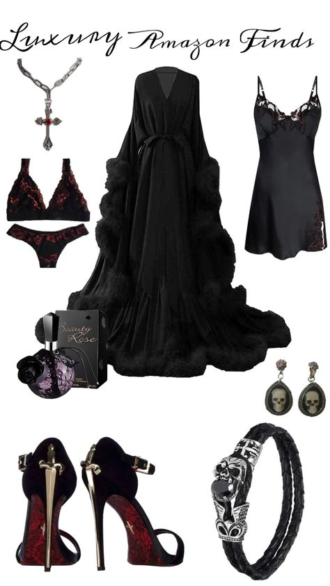 #goth#clothes#inspo#black Goth Sheek Outfits, Classy Goth Aesthetic, Goth Party Outfit, Sheek Outfits, Aesthetic Goth Outfit, Dark Feminine Outfits, Romantic Goth Outfits, Modern Witch Outfit, Clean Goth