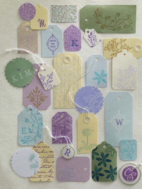 source unknown - price tags hand made Price Tag Ideas, Tag Journal, Price Tag Design, Jewelry Shop Display, Promotion Card, Soap Display, Rummage Sale, Tag Ideas, How To Make Labels