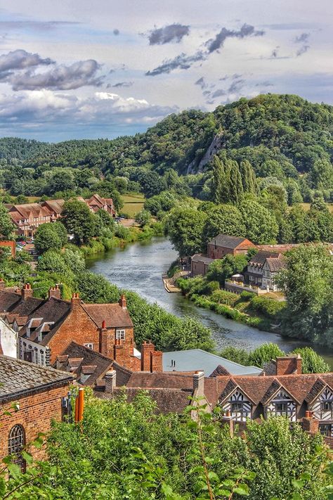 English Countryside Village, Country Side England, Sea Side Town, Shropshire England, English Town, England Aesthetic, England Countryside, Seaside Town, Europe Vacation