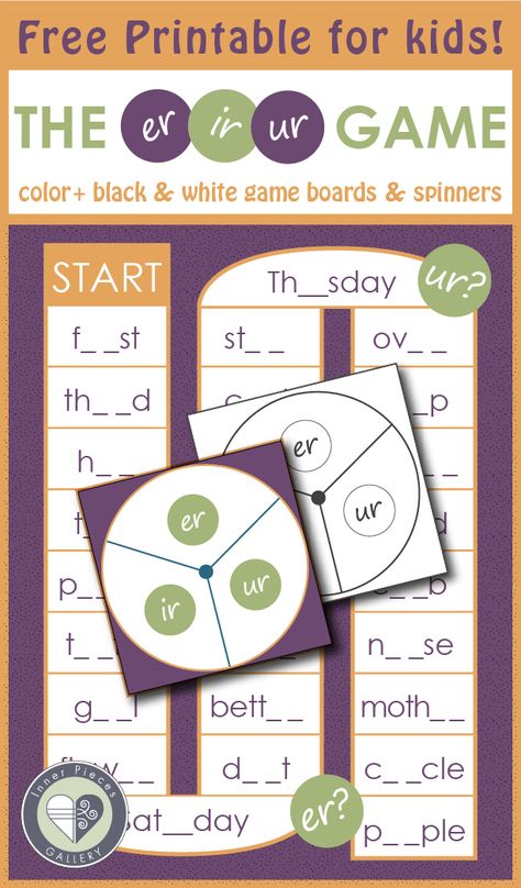 Guessing is actually encouraged in The er, ir, ur Game. So don’t worry about mistakes. The more you play, the fewer you make! For kids grades 2 and above and for those who could use extra practice. Er Ir Ur Activities, Free Phonics Activities, Academic Coaching, Er Ir Ur, Learning To Spell, Read Write Inc, Er Words, Phonics Interventions, Literacy Coach