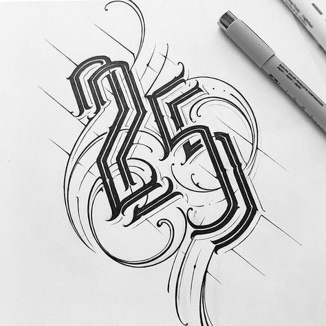 25 Years Old #handlettering #lettering #customlettering #number #birthday #drawing #sketch #typography #type #details #black #blackandwhite 25 Tattoo Number Design, 13 Wallpaper Number Aesthetic, Number 25 Tattoo, 25 Tattoo Number, Sketch Typography, Guide Tattoo, Circle Graphic Design, Birthday Drawing, Numbers Typography