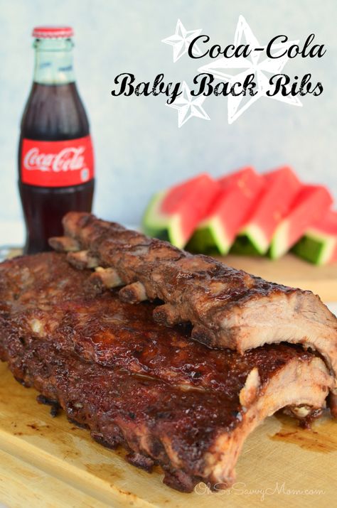 Cola Ribs, Coca Cola Ribs, Coca Cola Recipes, Coke Recipes, Baby Back Ribs Recipe, Back Ribs Recipe, Cola Recipe, Pork Back Ribs, Ribs Recipes