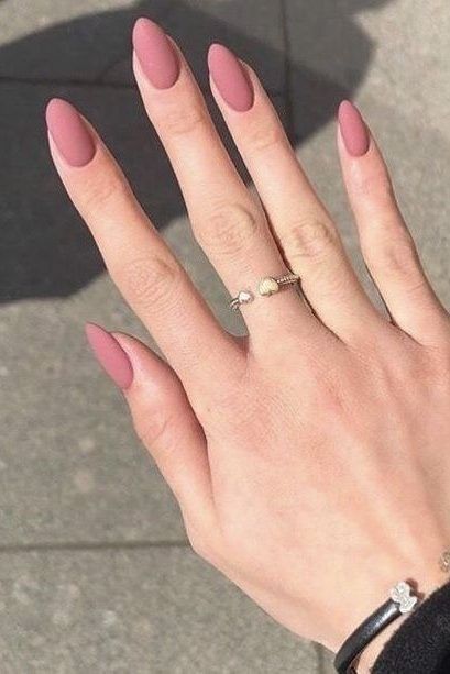 Dusty Pink Gel Nails, Dusty Rose Nails Wedding, Dusty Rose Nails, Dusty Pink Nails, Rose Nail Design, Pink Gel Nails, September Nails, Nine Inch Nails, Pink Gel