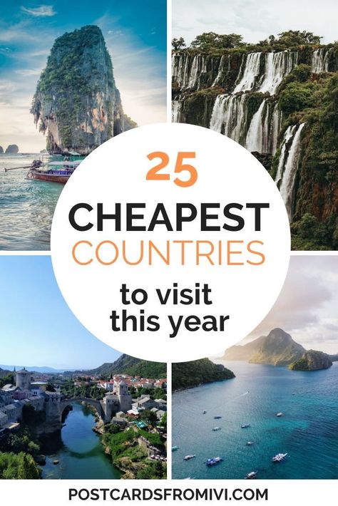 Looking for cheap places to travel in the world? If you are planning a vacation and want to travel to a new destination but don’t want to spend too much, in this post I tell you which are the cheapest countries to visit in 2023. #travel #cheap #budget Cancun Mexico Outfits Resort Wear, Cancun Mexico Outfits, Plane Hacks, Cheapest Countries To Visit, India Landscape, Cheap Places To Visit, Fun Experiences, Travel On A Budget, Bbc Earth