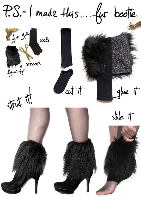 Apple Bottom Jeans, Shoe Makeover, Afrikaanse Mode, Statement Shoe, Boot Cuffs, Fur Boots, Diy Shoes, Upcycle Clothes, Diy Fashion