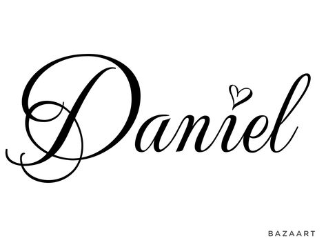 Daniel Tattoo Ideas, Daniel Name Tattoo, Daniel Name, D Wallpaper Letter Cute, Daniel Tattoo, D Wallpaper, Wallpaper Letter, Fancy Writing, Stencil Outline