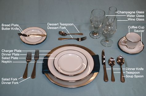 Casual Dinner Table, Lunch Table Settings, Formal Dinner Setting, Wedding Plate Setting, Formal Dinner Table, Table Etiquette, Breakfast Table Setting, Formal Table Setting, Fancy Table