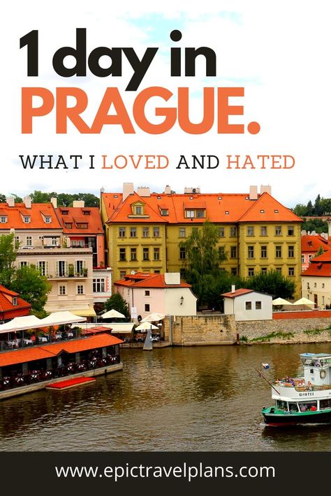 Plan a BETTER trip to Prague with what I loved and hated about my one day in Prague. Arguably the most beautiful city in the world, but with a few quirks you should know before crossing this European bucket list travel destination off your list. Bucket List Travel Destinations, European Bucket List, Bucket List Travel, Prague Travel, Prague Czech Republic, Europe Travel Destinations, Most Beautiful Cities, Beautiful City, Adventure Awaits