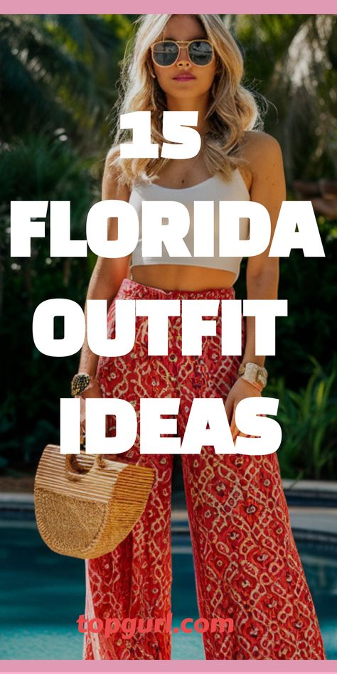 15 fashionable Florida Outfit Ideas Florida Outfit Ideas, Florida Outfits Summer, Key West Outfits, Fashion Tips And Tricks, Happy Hour Outfit, Hot Weather Outfits, Florida Outfits, Classy Summer Outfits, Beachy Outfits