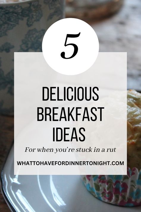 5 Delicious Breakfast Ideas for When You’re Stuck in a Rut – WHAT TO HAVE FOR DINNER TONIGHT What To Have For Dinner, Delicious Breakfast Ideas, Breakfast Bagel, Savory Muffins, Forest Fruits, In A Rut, Stuck In A Rut, Breakfast Options, Delicious Breakfast