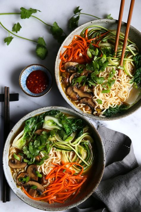 Healthy Ramen Noodles, Ramen Noodle Recipes Soup, Healthy Comfort Food Recipes, Vegetable Ramen, Healthy Ramen, Comfort Recipes, Ramen Noodle Soup, Ramen Noodle Recipes, Vegetable Noodles