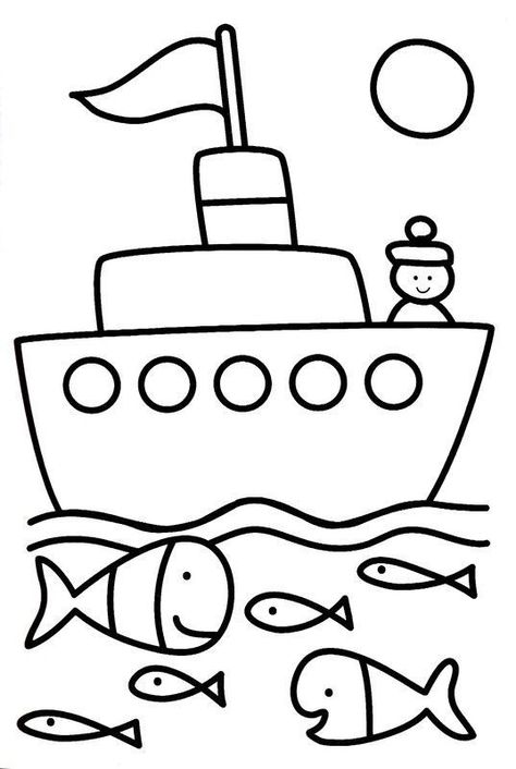 Kids Printable Coloring Pages, Free Coloring Pages For Kids, Easy Drawings For Beginners, Preschool Coloring Pages, Summer Coloring Pages, Easy Drawings For Kids, Easy Coloring Pages, Art Drawings For Kids, Cute Easy Drawings