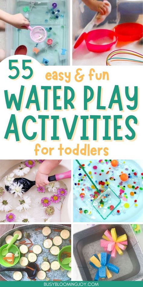 Looking for fun toddler activities with water? Try these easy water activities for kids at home for indoor & outdoor fun, plus waterplay ideas for the preschool classroom. Quick water sensory activities toddlers will enjoy: water games for kids, water sensory play, indoor water sensory bins & table ideas, outside water activities for kids in summer & Montessori water play activities for preschoolers for fine motor. Easy water play for toddlers, babies too. Best water activities for toddlers Early Preschool, Easy Indoor Activities, Water Play Activities, Outdoor Water Activities, Sea Activities, Indoor Activities For Toddlers, Water Games For Kids, Sensory Activities Toddlers, Fun Activities For Toddlers