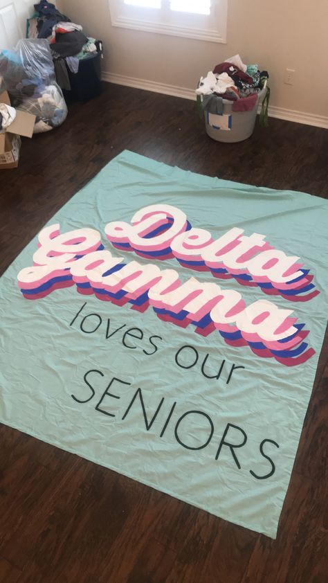 Senior Send Off Sorority, Sorority Senior Send Off, Sorority Recruitment Banners, Sorority Parents Weekend, Welcome Back Banner, Retro Banner, Senior Week, Sorority Banner, Sigma Alpha Epsilon