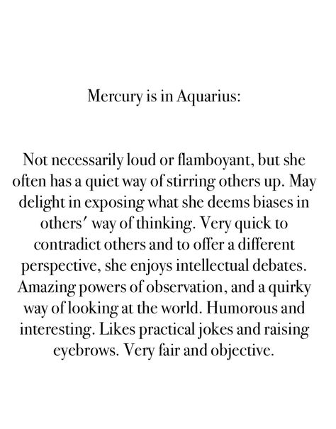 Aquarius Mercury, Mercury In Aquarius, Venus In Pisces, Mercury Sign, Scorpio Moon, Easy Going, The Dreamers, Astrology, Planets