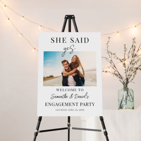 $46.8 | Welcome Engagement Party She said Yes Photo Custom - welcome template, wedding welcome, printable welcome, welcome board, engagement sign, welcome poster, editable template, engagement poster, she said yes, welcome engagement Engagement Poster, Welcome Printable, Board Engagement, Welcome Template, Engagement Signs, Welcome Board, Welcome Boards, She Said Yes, Wedding Posters