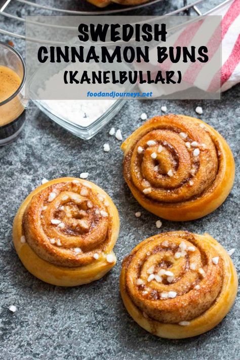 Hard to miss when you're in Sweden -- these Swedish Cinnamon Buns (Kanelbullar) are so easy to make at home!  Great for breakfast, snack or dessert! Swedish | Recipe | Dessert | Snack | Scandinavia Recipe | Kanelbullar | Cardamom. #swedishrecipe  #scandinavianrecipes #authenticswedish #swedishcuisine #cinnamonrolls #cinnamonbuns #easy #baking Swedish Rolls, Desert Pie, Swedish Cinnamon Buns, Swedish Treats, Swedish Cuisine, Scandinavian Recipes, Swedish Heritage, Cinnamon Bun Recipe, Pagan Holidays