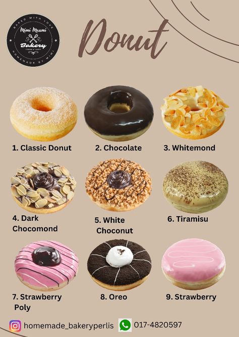 Doughnut Toppings Recipe, Mini Donuts Toppings, Mini Donuts Menu Ideas, Donut Shop Ideas, Mini Doughnut Ideas, Toping Donat, Donuts Business, Donat Aesthetic, Mini Donut Recipes