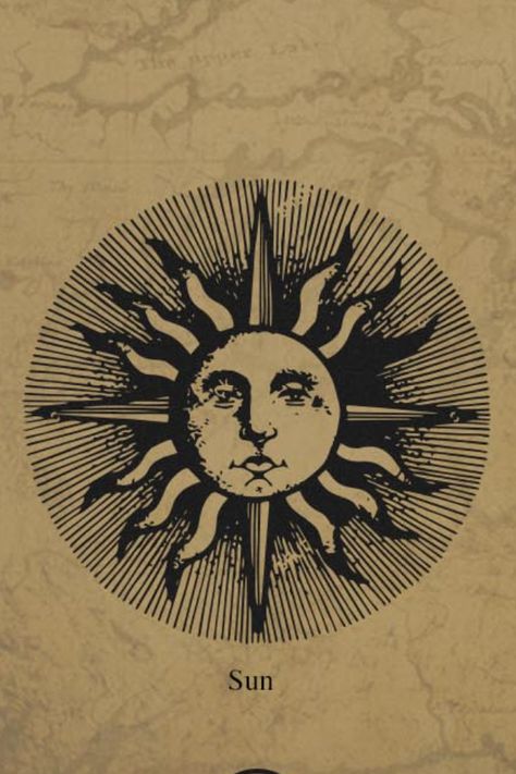 Sun With Face, Woodcut Tattoo, Animal Print Curtains, Pagan Crafts, Sun Illustration, Sun Tattoos, The Darkest Minds, Sun Face, Face Illustration