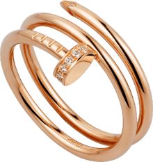 Juste Un Clou Ring, Cartier Juste Un Clou, Pink Gold Jewelry, Diamond Wrap Ring, Pink Gold Rings, Rose Gold Diamond Ring, Cartier Jewelry, Gold Diamond Jewelry, Double Ring