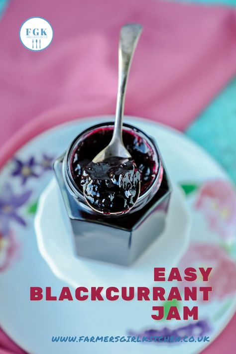 How to make Blackcurrant Jam - one of the easiest homemade jams you can make. Blackcurrants are full of vitamin C and, as they are high in pectin, the jam sets quickly and easily, why not try it yourself? #blackcurrant #jam #recipe #easy Blackcurrant Recipes, Blackcurrant Jam, Red Currant Jam, Currant Recipes, Easy Jam, Homemade Jams, Jam Recipes Homemade, Scottish Recipes, Jam And Jelly