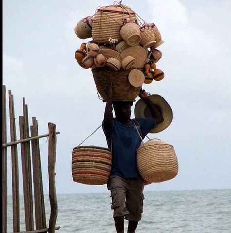 Basket weavers Lagos, Nigeria. Nigeria Travel, African People, Out Of Africa, African Baskets, We Are The World, Love To Meet, Jolie Photo, People Of The World, African Culture