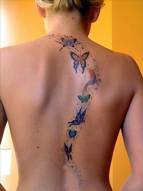 Butterfly Tattoos Designs for Girls (11) Celestial Goddess, Butterfly Tattoo On Shoulder, Butterfly Back Tattoo, Small Butterfly Tattoo, Butterfly Tattoos For Women, Geniale Tattoos, Tattoo Desings, Butterfly Tattoo Designs, Tattoo Designs For Girls