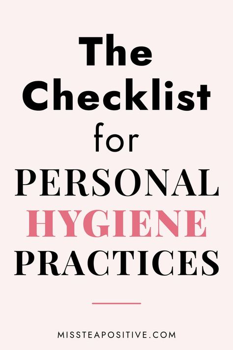 What is the importance of health and hygiene? How to maintain basic personal hygiene? Here is a daily personal hygiene checklist for adults! In this checklist you will find good grooming tips for men and products essentials list, hygienic activities that teach you how to improve your personal hygiene and create a routine for women and how to have good hygiene with numerous girl life hacks. Hygiene Checklist For Women, Self Grooming For Women Tips, Personal Hygiene Checklist, Hygiene Checklist, Grooming Tips For Men, Health Checklist, Create A Routine, Personal Hygiene Items, Health And Hygiene