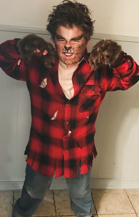 Werewolf costume Diy Wolf Costume, Wolf Halloween Costume, Werewolf Costume, Wolf Costume, Vampires And Werewolves, Creative Valentines, Diy Valentines Crafts, Best Photo Poses, Photo Poses For Couples