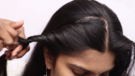 Indian traditional hairstyle for long hair girls | Simple Hairstyles for beginners | hair style girl #hairstyleideas #cutehair #hairstyle Girls Simple Hairstyles, Diwali Dance, Simple Hairstyles For Girls, Hairstyles For Beginners, Windsor Tie Knot, Baby Hair Styles, Windsor Tie, Hair Style Girl, Easy Party Hairstyles