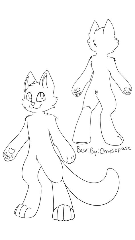 Cat Fursona Art Base, Fursuit Drawing Base, Cat Fursona Ref Sheet, Fursona Art Base, Fursuit Base Drawing, Cat Fursona Base, Fursona Ref Sheet Base, Fursuit Reference Sheet, Anthro Base