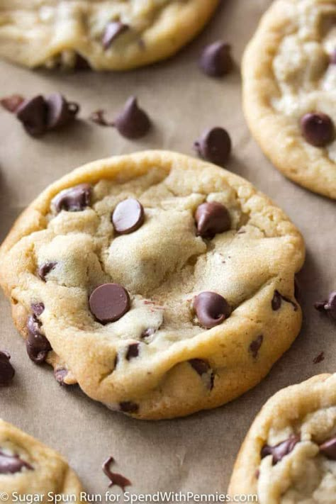 Best Chocolate Chip Cookies Recipe, Homemade Chocolate Chips, Homemade Chocolate Chip Cookies, Spend With Pennies, Easy Chocolate Chip Cookies, Slow Cooker Desserts, Perfect Chocolate Chip Cookies, Choc Chip Cookies, Chewy Chocolate Chip