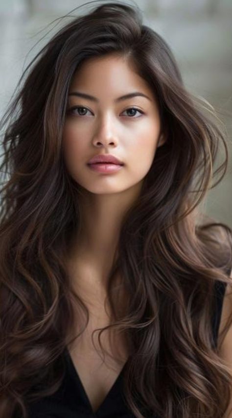 Straight Hairdos, Cute Lazy Hairstyles, Long Hairstyles Ideas, Bianca Umali, Long Hairstyle Ideas, New Long Hairstyles, Looks For Men, Asian Hairstyles, Effortless Waves