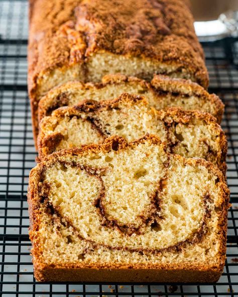 Coffee Cake Bread, Cinnamon Swirl Loaf, Coffee Cake Loaf, Cinnamon Loaf, Cake Loaf, Peanut Butter Banana Bread, Peanut Butter Bread, Swirl Bread, No Yeast Bread