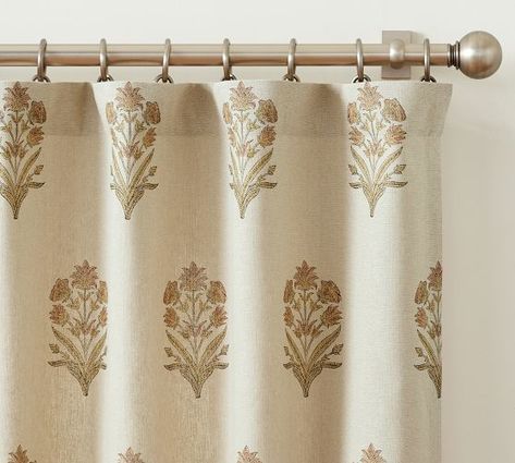 curtains patterned | Pottery Barn