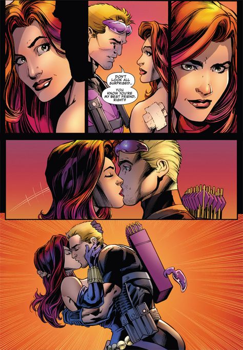 hawkeye and black widow, lol he was trying to friend zone HER wtf hawkeye? Black Widow Age Of Ultron, Clint And Natasha, Hawkeye And Black Widow, Mark Bagley, Black Widow Natasha, Avengers Age, Clint Barton, Age Of Ultron, Romanoff