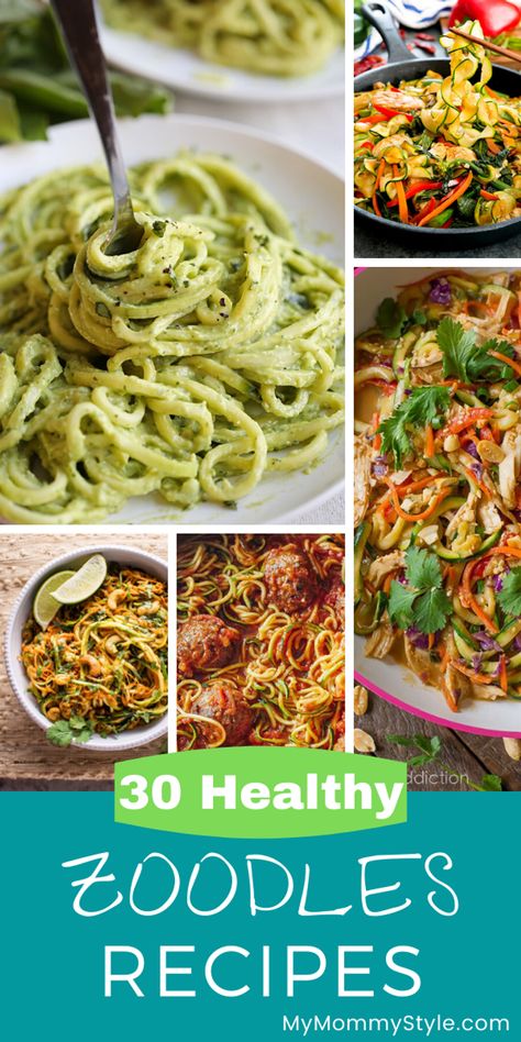 zoodle recipes Zoodle Recipes Healthy, Cooking Zoodles, Zoodle Recipes, Chicken Zucchini, Spiralizer Recipes, Mommy Style, The Best Recipes, Zucchini Recipes, How To Cook