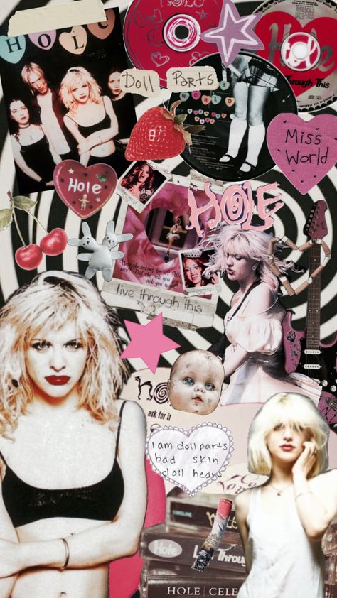 Miss World Hole, Hole Wallpaper, Courtney Love Wallpaper, Courtney Love Wallpaper Iphone, Hole Wallpaper Band, Hole Aesthetic, Hole Band, Courtney Love Grunge Aesthetic, Kurt Contain And Courtney Love