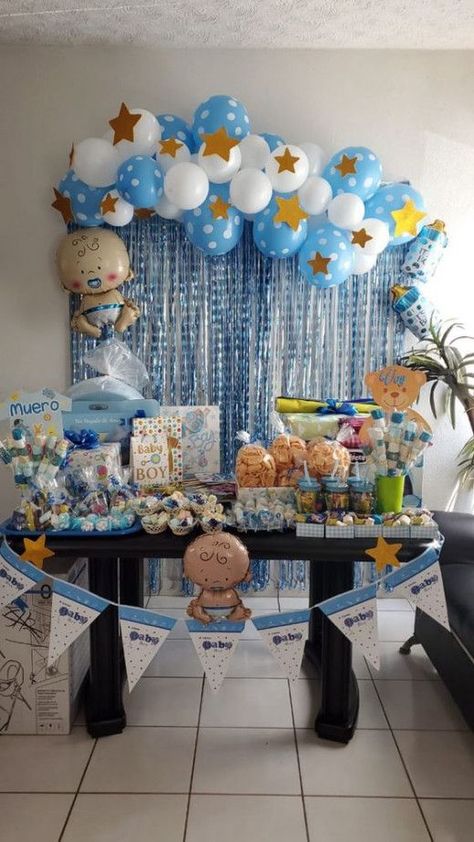 50+ Best DIY Baby Shower Backdrop Ideas | HubPages Diy Baby Shower Backdrop, Shower Backdrop Ideas, Baby Shower Backdrop Ideas, Unique Baby Shower Decorations, Fiesta Shower, Indian Baby Showers, Baby Boy Decorations, Unisex Baby Shower, Boy Diy