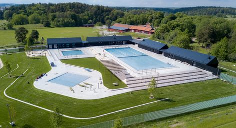 Swimming Pool Photography, Public Pool, Pool Pavilion, Pool Photography, Stockholm City, Staff Room, Public Bath, Learn To Swim, Farm Buildings