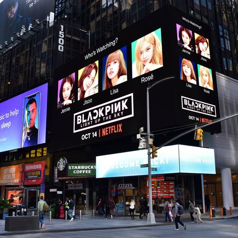 Billboard New York, Blackpink Billboard, Billboard Ads, Vision Board Wallpaper, Dream Mansion, Blackpink Poster, Best B, Park Chaeyoung, Variety Show