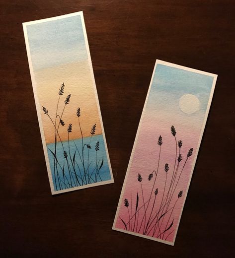 Watercolor Bookmarks Ideas, Bookmarks Ideas, Watercolor Pencil Art, Handmade Bookmarks Diy, Jellyfish Craft, Bookmarks Diy, Learn Watercolor Painting, Watercolor Beginner, Creative Bookmarks