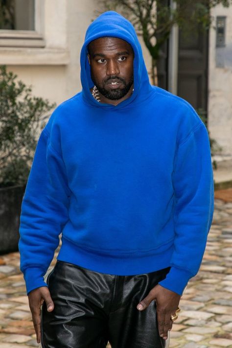 Kanye West Twitter, Blue Hoodie Outfit, Kanye Yeezy, Miranda Priestly, Gap Hoodie, Yves Klein, Jaden Smith, Jada Pinkett Smith, Hoodie Fits