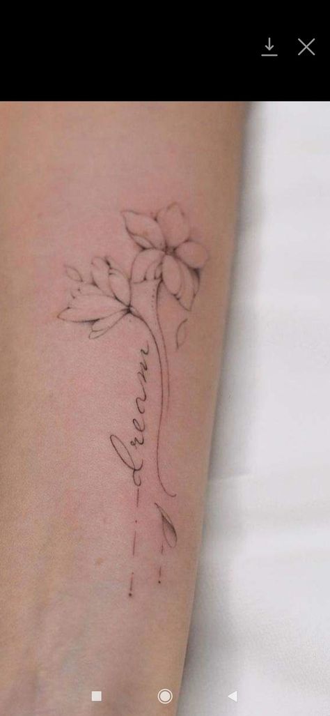 Perfectly Imperfect Tattoo With Flowers, Perfectly Imperfect Tattoo, Imperfect Tattoo, Tattoo With Flowers, Perfectly Imperfect, Flower Tattoos, Watercolor Tattoo, Tattoos, Flowers