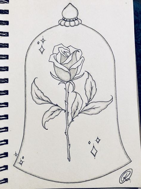 Flower Jar Drawing, Beauty And The Beast Flower Drawing, Drawing Beauty And The Beast, Beauty And The Beast Rose Drawing, Beauty And The Beast Illustration, Beauty And The Beast Flower, Narrative Drawing, Beast Illustration, Beast Drawing