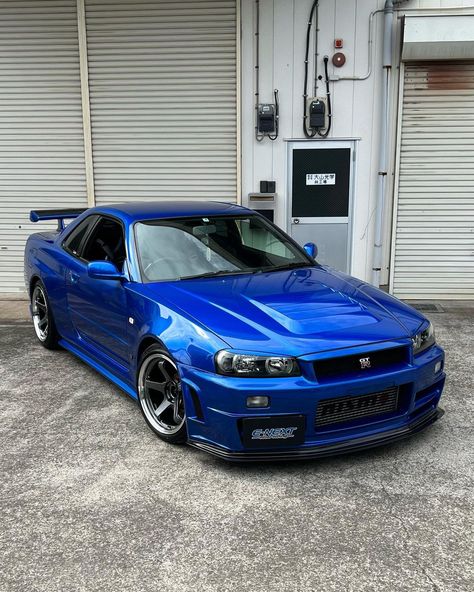 Nissan Gtr 34, Nissan Gtr R34, Slammed Cars, R34 Gtr, Gtr R34, Nissan Gtr Skyline, Cool Car Pictures, Street Racing Cars, Cool Sports Cars