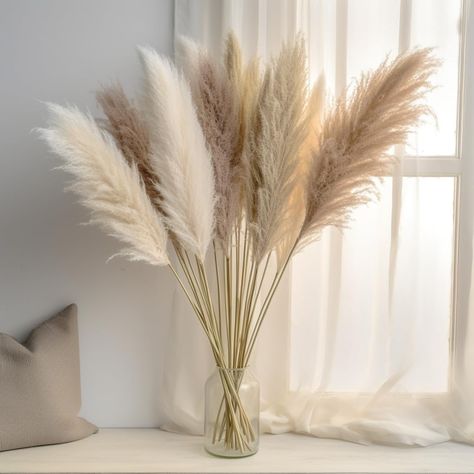 PRICES MAY VARY. NATURE’S GIFT: Transform your home or venue with the beauty of natural pampas grass. Plants for decor will not wither and can be preserved for a long time, practical dried pampas grass tall can be used for modern home decoration, bookshelf decor, kitchen decoration, office decor, entryway wall decoration, etc. VERSATILE & STUNNING: This tall pampas grass for floor vase measures 40 inches (100 cm) and are made of nature's white, beige, and gray pampas grass. These pampas grass st White Vase Decor, Pampas Grass Vase, Baby Bash, Dried Pampas, Grass Decor, Pampas Grass Decor, Salon Suites, Entryway Wall, Floral Arrangements Wedding